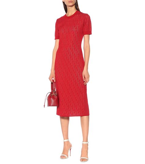 fendi couture red dress|Fendi jeans sale.